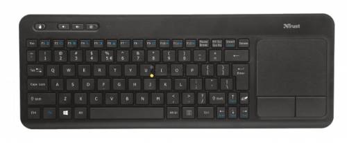 Trust Veza Wireless Touchpad Keyboard Black HU