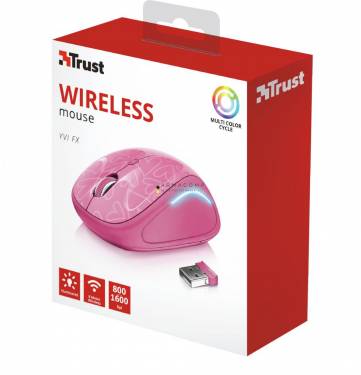 Trust Yvi FX Wireless Mouse Pink