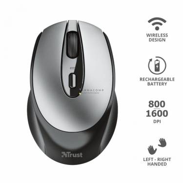 Trust Zaya Rechargeable Wireless mouse Black