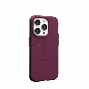 UAG Civilian case for MagSafe iPhone 15 Pro Bordeaux