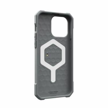 UAG Essential Armor case for MagSafe iPhone 15 Pro Max Silver