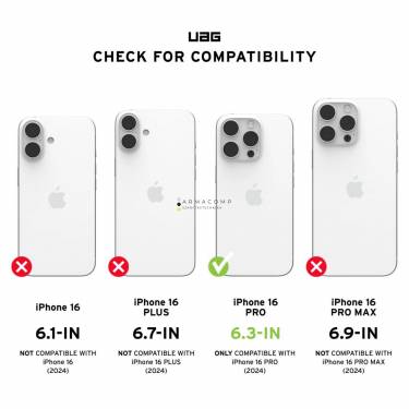 UAG Essential Armor Magsafe iPhone 16 Pro Black