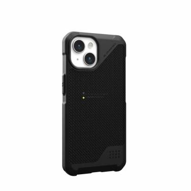 UAG Metropolis LT case for MagSafe iPhone 15 Kevlar Black