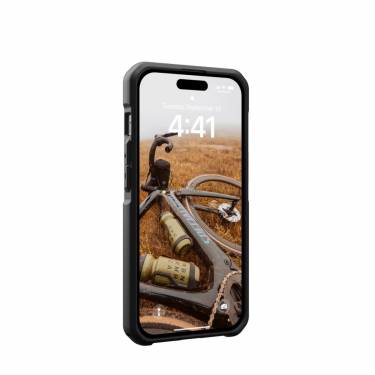 UAG Metropolis LT case for MagSafe iPhone 15 Kevlar Black