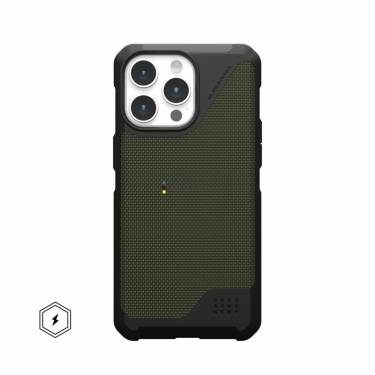 UAG Metropolis LT case for MagSafe iPhone 15 Pro Max Kevlar Olive