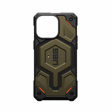 UAG Monarach Pro case for Magsafe iPhone 15 Pro Max Kevlar Elemental Green