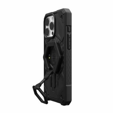 UAG Monarch Pro Magsafe iPhone 16 Pro Max Carbon Fiber+Black Stand