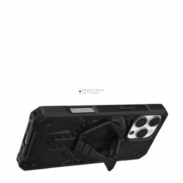 UAG Monarch Pro Magsafe iPhone 16 Pro Max Carbon Fiber+Black Stand