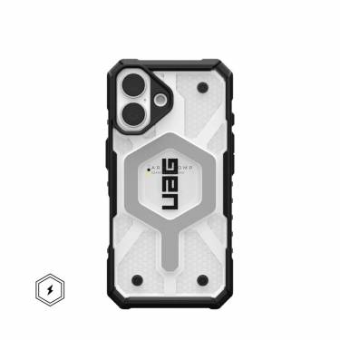 UAG Pathfinder Clear Magsafe iPhone 16 Ice/Silver