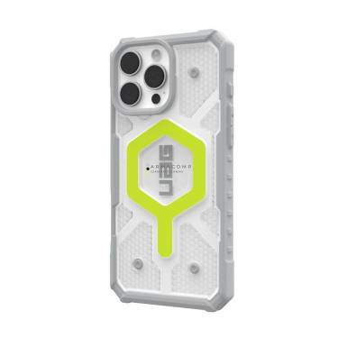 UAG Pathfinder Clear Magsafe iPhone 16 Pro Max Active Neon