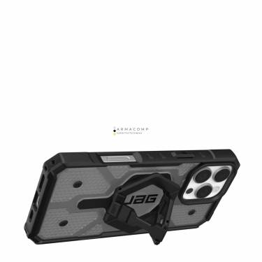 UAG Pathfinder Clear Magsafe iPhone 16 Pro Max Ash/Black+Stand