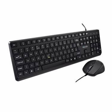 V7 CKU350 USB Keyboard and Mouse Combo Black UK