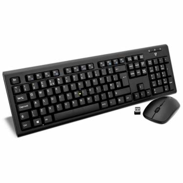 V7 Wireless Keyboard and Mouse Combo Black UK