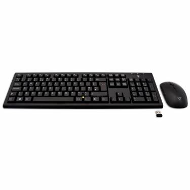 V7 Wireless Keyboard and Mouse Combo Black UK