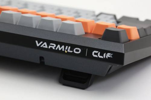 Varmilo VCS88 Bot: Lie USB Cherry MX Blue Mechanical Gaming Keyboard Gray/Orange HU