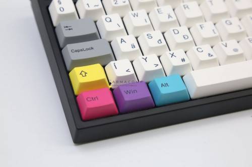 Varmilo VEA109 CMYK USB Cherry MX Brown Mechanical Gaming Keyboard Grey/White HU