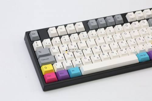 Varmilo VEA109 CMYK USB Cherry MX Brown Mechanical Gaming Keyboard Grey/White HU