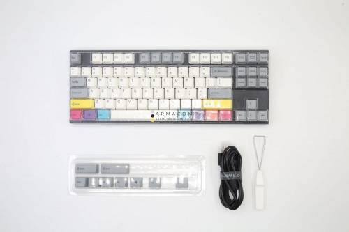 Varmilo VEA88 CMYK USB Cherry MX Brown Mechanical Gaming Keyboard Grey/White HU