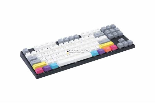 Varmilo VEA88 CMYK USB Cherry MX Silent Red Mechanical Gaming Keyboard Grey/White HU