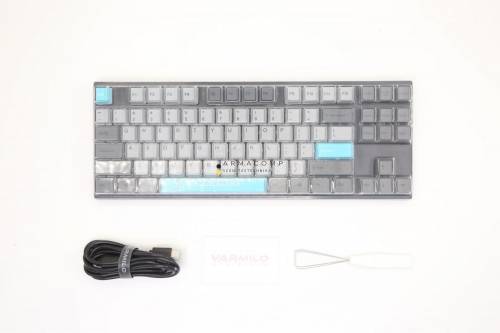 Varmilo VEA88 MoonLight USB Cherry MX Brown Mechanical Gaming Keyboard Grey/Blue HU