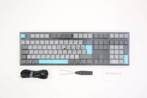 Varmilo VEM109 Moonlight USB EC V2 Iris Mechanical Gaming Keyboard Grey/Blue HU