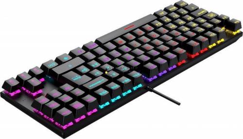 Ventaris Malevik RGB Mechanical Red Switch Gamer Keyboard Black HU