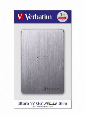 Verbatim 1TB 2,5col USB3.2 Store colncol Go Alu Slim Space Grey