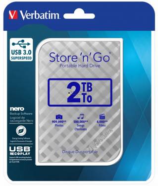 Verbatim 2TB 2,5" USB3.0 Store "n" Go Silver