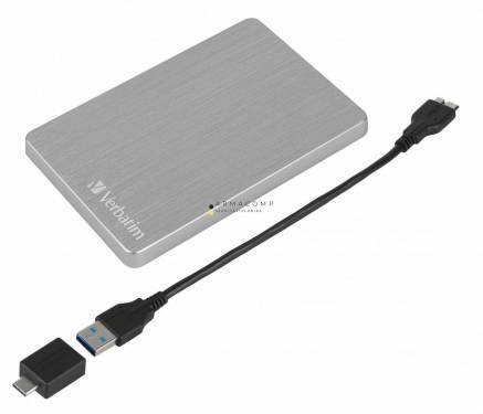 Verbatim 2TB 2,5col USB3.2 Store colncol Go Alu Slim Silver