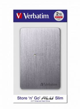 Verbatim 2TB 2,5col USB3.2 Store colncol Go Alu Slim Space Grey