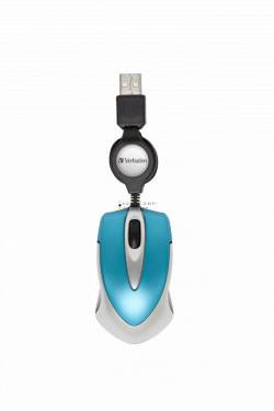 Verbatim Go Mini Optical Travel Mouse Caribbean Blue