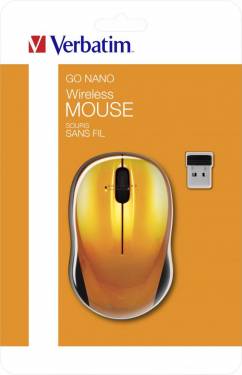 Verbatim Go Nano Wireless Mouse Volcanic Orange