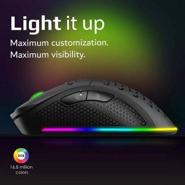 VERTUX Ammolite Wireless RGB Gaming Mouse Black