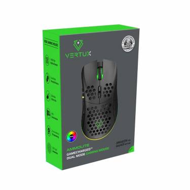 VERTUX Ammolite Wireless RGB Gaming Mouse Black