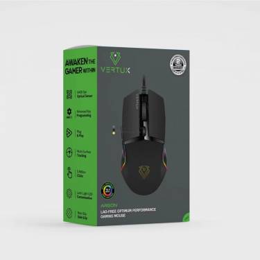 VERTUX Argon RGB Gaming Mouse Black