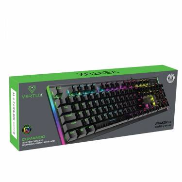 VERTUX Commando RGB Mechanical Gaming Keyboard Black US