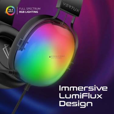 VERTUX Sirius RGB Gaming Headset Black