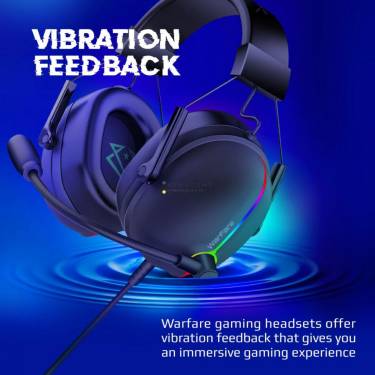 VERTUX Warfare RGB Gaming Headset Black