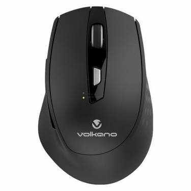 Volkano Chrome Ergonomikus Wireless Mosue Black