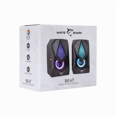 White Shark Beat RGB Speaker Black