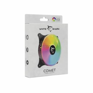 White Shark Comet 12cm Fan RGB Black