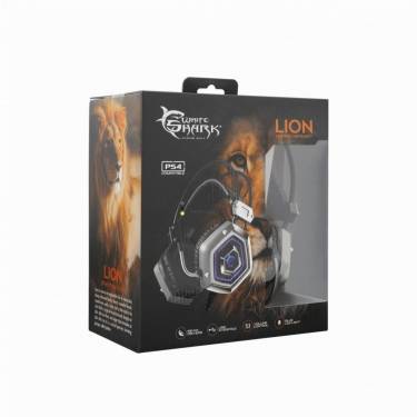 White Shark GH-1841 Lion Gaming Headset Black/Silver