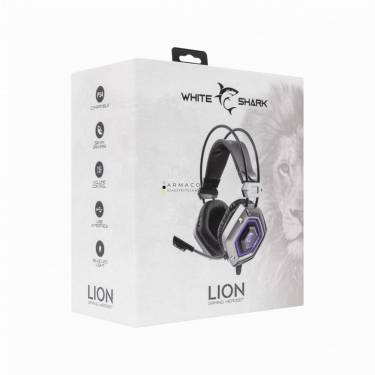 White Shark GH-1841 Lion Gaming Headset Black/Silver