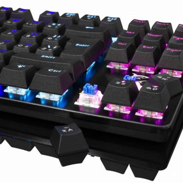 White Shark GK-1925 Spartan RGB Blue Switch Mechanical Keyboard Black HU