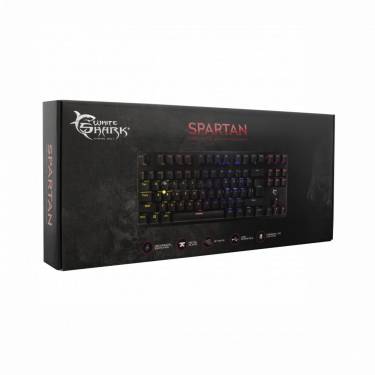 White Shark GK-1925 Spartan RGB Blue Switch Mechanical Keyboard Black HU