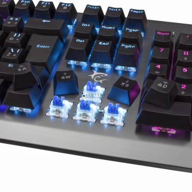 White Shark GK-1926 Legionnaire Mechanical Blue Switch Gaming keyboard Metal/Silver US