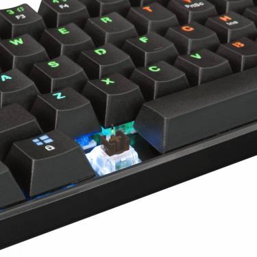 White Shark GK-2022B Shinobi Brown Switches Mechanical 60% Gaming Keyboard Black HU