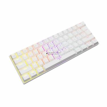 White Shark GK-2022W Shinobi Blue Switches Mechanical 60% Gaming Keyboard White HU