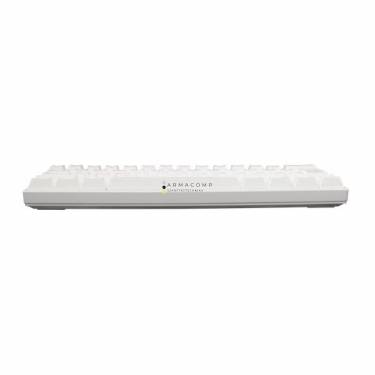 White Shark GK-2022W Shinobi Brown Switches Mechanical 60% Gaming Keyboard White HU