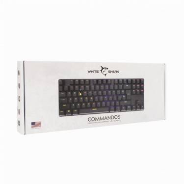 White Shark GK-2106B Commandos Blue Switch Mechanical Gaming Keyboard Black HU